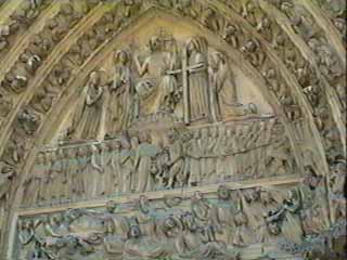 Notre Dame de Paris Tympan Portail Central